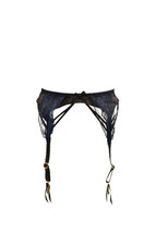 Agent Provocateur Womens Suspenders Silky Lace Black Size S - £129.15 GBP