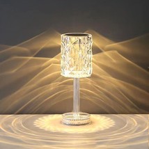 Portable Crystal Table Lamp,Acrylic Cordless Led Desk Lamp With Touch Control, 3 - £31.63 GBP