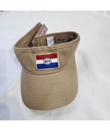 Missouri State Flag Tan Adjustable Adult Visor Hat - £9.20 GBP