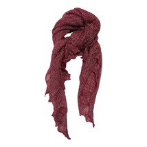 Vtg 1980s Specialty House Metallic Knit Scarf – Rose Silver Shimmer - $484.30 MXN