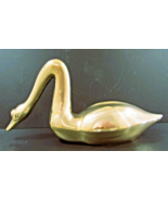 Vintage Sculpture Ethan Allen Solid Brass Swan Large 20&quot; Long - €168,65 EUR