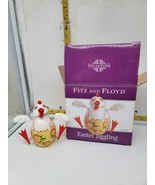 Fitz &amp; Floyd EASTER JIGGLING CHICKEN Chicken Has Springs Jiggles - $18.95