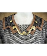 Medieval Butted Chainmail Roman Lorica Hamata Armor ABS (Blackened, Large) - £106.67 GBP