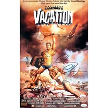 Chevy Chase / Beverly D&#39;Angelo Autographed 11x17 Vacation Movie Poster JSA COA - £233.90 GBP