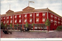 Arkansas Hot Springs Rockafellow Hotel &amp; Bath House 1907-1915 Antique Postcard - £5.99 GBP