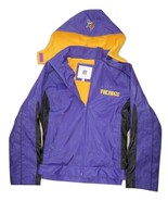 NFL Vikings Woman&#39;s Wind Breaker Detach Hood by Glll Apparel NEW no Tags... - $36.22 CAD