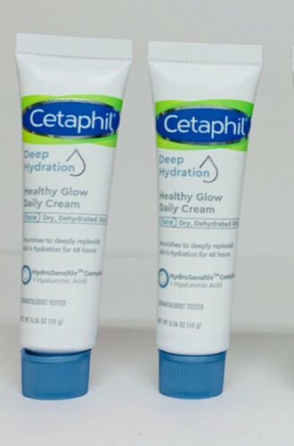 2x Cetaphil Deep Hydration Healthy Glow Daily Cream Travel Size Lot 10g/.34oz - $15.74