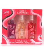 1 Body Fantasies Lovely Scents Boxed Gift Set Fragrance Body Sprays 3Ct ... - €20,59 EUR