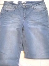 Adam Levine Misses Jeans 11/12 Straight Fit Distressed Wash Blue Denim P... - £12.37 GBP