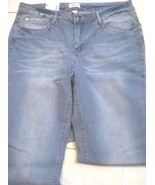 Adam Levine Misses Jeans 11/12 Straight Fit Distressed Wash Blue Denim P... - £12.48 GBP
