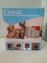 Ceesc Size XL Magnetic Cat Dog Pet Door White New - £27.19 GBP