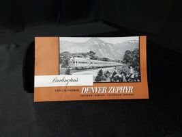 1961 Burlington's Vista Dome Denver Zephyr Train Brochure Railroad Cars Adv - $14.48