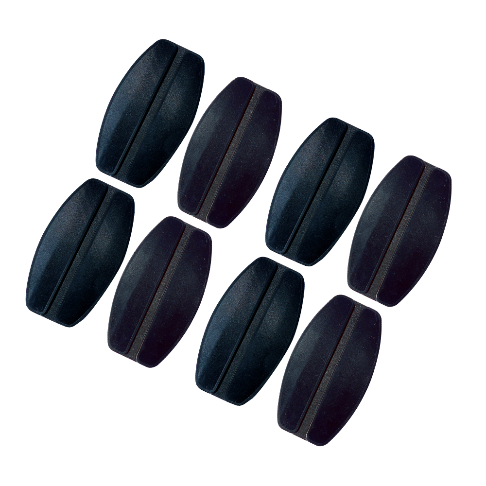 More of Me to Love No-Slip Bra Strap Holder 4-Pack (8 Units), Black, Silicone