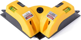 QWORK Right Angle - 90 Degree Horizontal &amp; Vertical Laser Level Line Projection  - £16.55 GBP