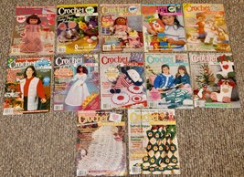 Lot 12 Crochet World Vintage 1990&#39;s Magazines Patterns 1990-1999 RARE! - £18.96 GBP