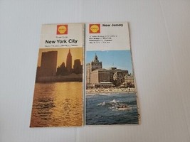 New Jersey and New York City road map Shell oil gas early interstate - $9.90