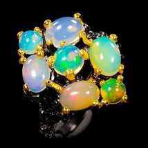 Natural Opal Ring 925 Sterling Silver Size 7 - £17.09 GBP