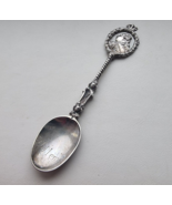 VINTAGE 800 SILVER GERMAN TEA SPOON FIGURAL KING ENGRAVING WILLEM.W - $1,245.33 MXN