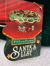 Fitz &amp; Floyd Santa&#39;s List Santa&#39;s Bag Bowl New NIB Retired RARE - £52.12 GBP