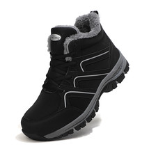 Men Winter Snow Boots Warm Outdoor Casual Shoes Sneakers Men Male Warm Ankle Boo - £45.22 GBP
