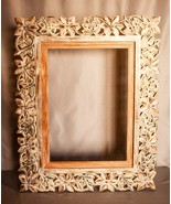 Marco de madera labrada. Marco para cuadro o fotografía. Soporte de madera. - $8,129.49 MXN