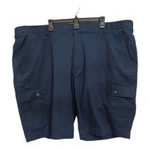 Wear First Men&#39;s Cargo Shorts Size 48 Blue Flex Waistband Stretch Cotton Spandex - £15.56 GBP