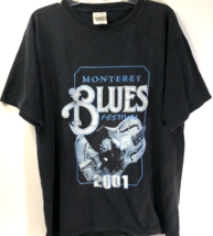 MONTEREY BLUES FESTIVAL Vintage 2001 James Brown Etta Richard Black T-Sh... - $83.66