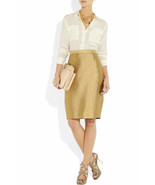 JUST CAVALLI Roberto Cavalli GOLD Metallic TWILL Pencil SKIRT Made in It... - €272,79 EUR JUST CAVALLI Roberto Cavalli GOLD Metallic TWILL Pencil SKIRT Made in It... - €272,79 EUR