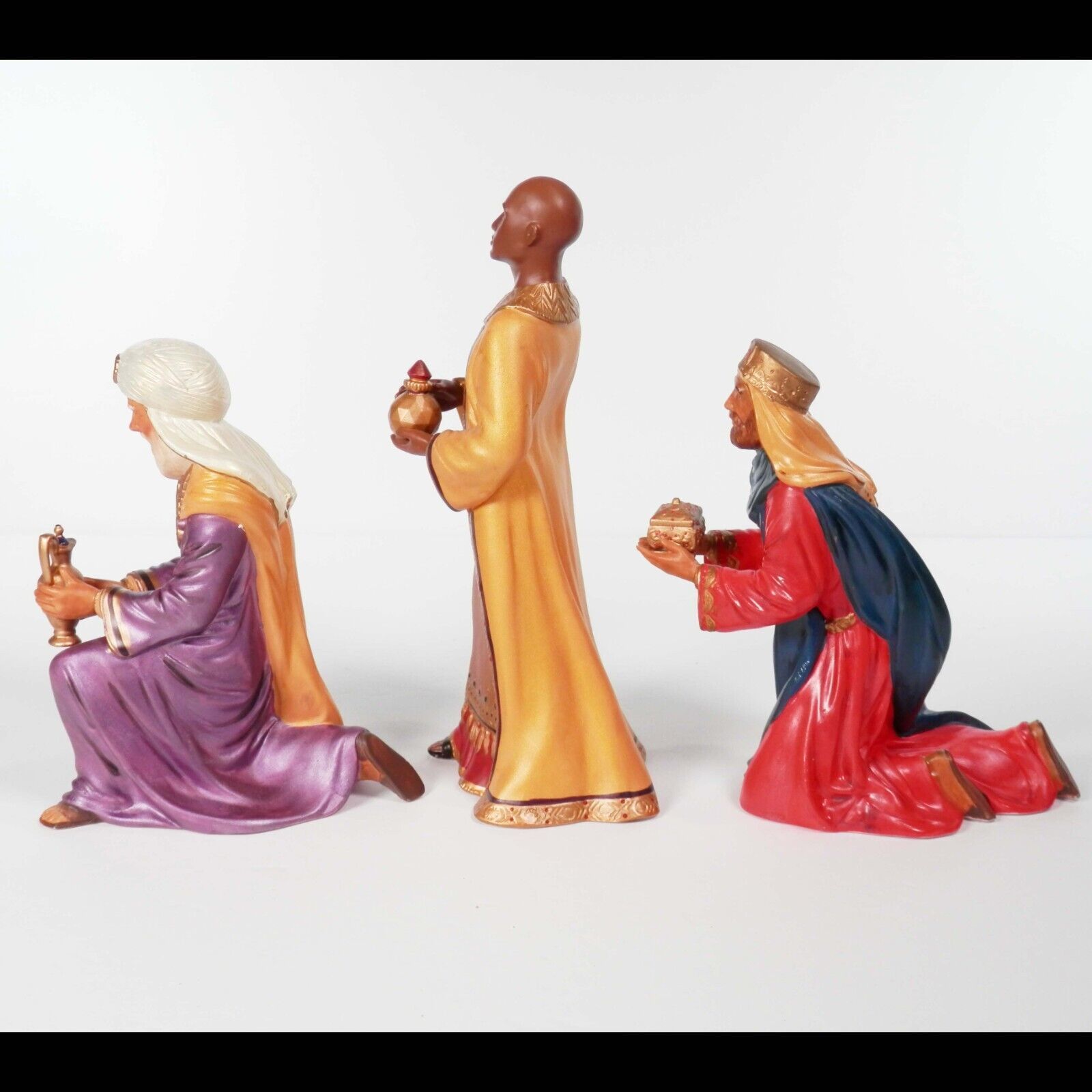 Hallmark Keepsake Nativity Collection Three Kings From Afar Figures '05 Wise Men - £31.01 GBP