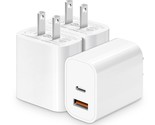 Iphone 15 Charger Block Fast Charging [3 Pack] Multiport Wall Charger [P... - $18.99