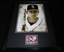 Alex Rodriguez 16x20 Framed Game Used Batting Glove &amp; Photo Display Mari... - $79.19