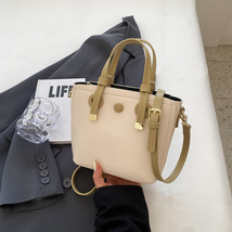 Simple Fashion Color Contrast Small Bucket Bag 2023 Autumn Beautiful All Match W - £35.25 GBP