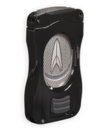 Lotus GT Cigar Cutter Black Double Blades All Metal Construction Cut1201 - $59.75 CAD