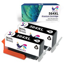 2 Pack 564Xl Black Ink Set For Hp Photosmart C510 C309 C309A C309G C310A... - $14.24