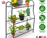 3-Tier Plant Stand Outdoor Indoor Shoes Flower Pot Rack Display Shelf Ho... - £44.75 GBP