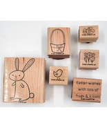 Stampin Up Easter Rabbit Rubber Ink Stamps Card Crafting Scrapbooking Lo... - £7.81 GBP