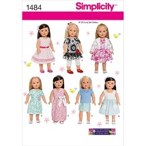Simplicity 1484 Doll Clothes Sewing Patterns for 18&#39;&#39; Dolls - £18.00 GBP