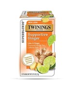 Twinings Superblends Supportive Ginger | Lime &amp; Ginger | 18 Tea Bag | Pa... - £27.17 GBP