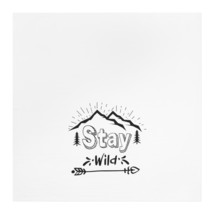 Personalized Stay Wild Tea Towel, Nature-Inspired Outdoorsy Home Decor, ... - £19.35 GBP