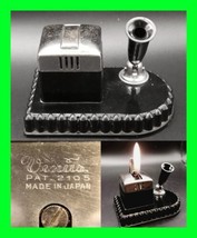 Rare Vintage Bakelite Art Deco Venus Petrol Table Lighter Pen Holder Activated  - £100.61 GBP