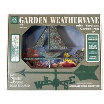 Vintage Good Directions Copper Sailboat Weathervane New in Box Perfect P... - $321.75
