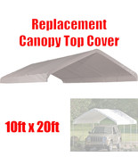 10 x 20 feet Roof Top Cover White Tarp for Replacement Outdoor Canopy He... - $74.79