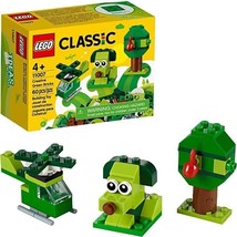 Retired Classic LEGO Set 11007 Creative Green Bricks 60 Pieces Building Toy New - £7.09 GBP