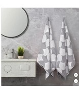 Trident Limited Bath Towels Gray Abstract 2-Piece 30&quot; X 58&quot; Cotton 600 G... - $82.32 CAD