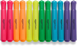 Basics Highlighters 12 Pack, Assorted Colors, Chisel Tip,Bible Highlight... - $16.41 CAD