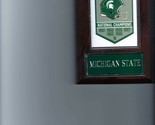 MICHIGAN STATE SPARTANS CHAMPIONSHIP PLAQUE FOOTBALL NCAA NATIONAL CHAMPS - $4.94