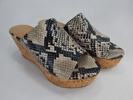 Marc Fisher Raviva 2 Size US 5.5 M EU 36 Women&#39;s Leather Mule Slide Wedg... - $18.68 CAD