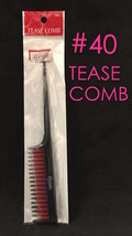 ANNIE TEASE COMB #40 UNIQUE 3 ROWS TOOTH COMB FOR TEASING WITH RAT TAIL #40 - $2.79