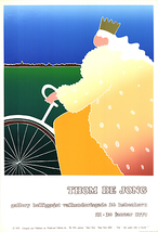 Thom De Jong The Queen Rides A Bicycle, 1979 - £194.64 GBP