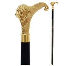 Walking Cane with Brass Handle - Lightweight Walking Stick - Canes for M... - £22.58 GBP